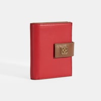 Kadın Kırmızı / Kahve Deri Cüzdan