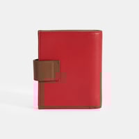 Kadın Kırmızı / Kahve Deri Cüzdan