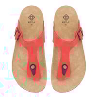 Kadın Kırmızı Nubuk Terlik