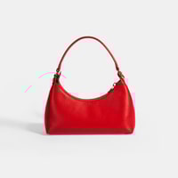 Kadın Kırmızı Omuz Askılı Mini Deri El Çantası