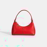 Kadın Kırmızı Omuz Askılı Mini Deri El Çantası