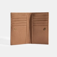 Kadın Koyu Bej Deri Cüzdan