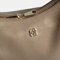 Kadın Koyu Bej Deri Omuz Çantası