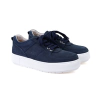 Kadın Lacivert Deri Spor Ayakkabı