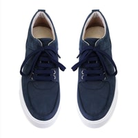 Kadın Lacivert Deri Spor Ayakkabı