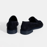 Kadın Lacivert Süet Loafer