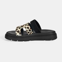 Kadın Leopar Süet Terlik