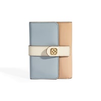 Kadın Mavi / Bej Deri Cüzdan