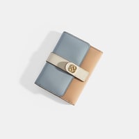 Kadın Mavi / Bej Deri Cüzdan