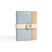 Kadın Mavi / Bej Deri Cüzdan