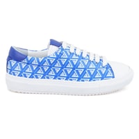 Kadın Mavi Monogram Spor Ayakkabı