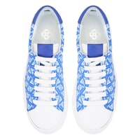 Kadın Mavi Monogram Spor Ayakkabı