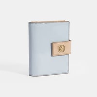 Kadın Mavi / Ten Deri Cüzdan