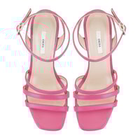 Kadın Pembe Deri Abiye Sandalet