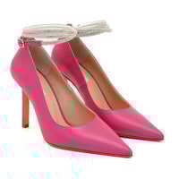 Kadın Pembe Deri Klasik Ayakkabı