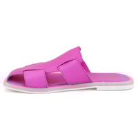 Kadın Pembe Deri Terlik