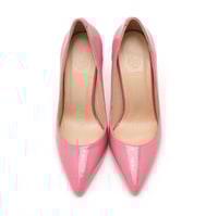 Kadın Pembe Rugan Deri Stiletto