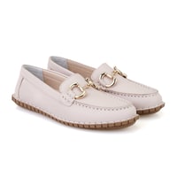 Kadın Pudra DesaComfort Deri Loafer