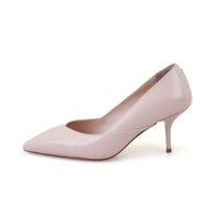 Kadın Pudra Kroko Baskılı Rugan Deri Stiletto