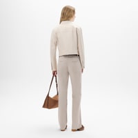 Kadın Pudra Süet Pantolon