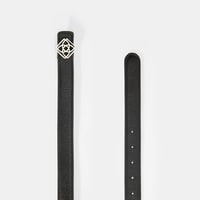 Kadın Siyah / Açık Kahve Çift Taraflı Deri Kemer