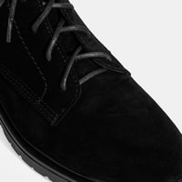 Kadın Siyah Bağcık Detaylı Süet Bot