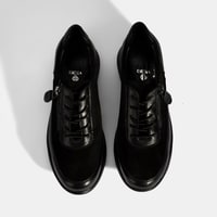 Kadın Siyah Bağcıklı DesaComfort Deri Ayakkabı