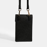 Kadın Siyah Çapraz Telefon Çantası 