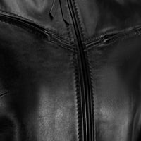 Kadın Siyah Deri Biker Ceket