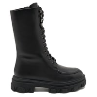 Kadın Siyah Deri Bot