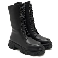 Kadın Siyah Deri Bot