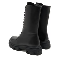 Kadın Siyah Deri Bot