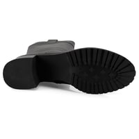 Kadın Siyah Deri Çizme