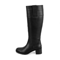 Kadın Siyah Deri Çizme