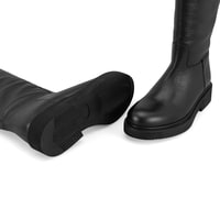 Kadın Siyah Deri Çizme