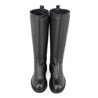 Kadın Siyah Deri Çizme