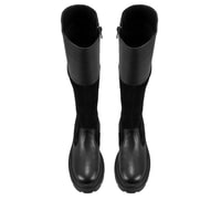 Kadın Siyah Deri Çizme