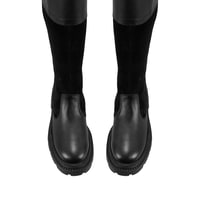 Kadın Siyah Deri Çizme