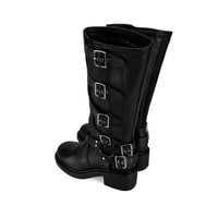 Kadın Siyah Deri Çizme