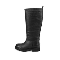 Kadın Siyah Deri Çizme