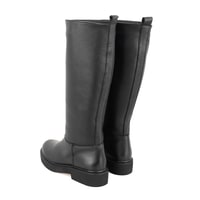 Kadın Siyah Deri Çizme