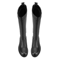 Kadın Siyah Deri Çizme