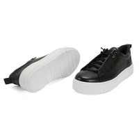 Kadın Siyah Deri Günlük Ayakkabı