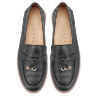 Kadın Siyah Deri Günlük Ayakkabı