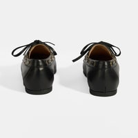 Kadın Siyah Deri Günlük Ayakkabı