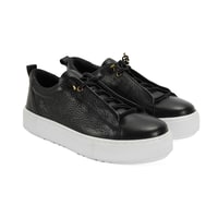 Kadın Siyah Deri Günlük Ayakkabı