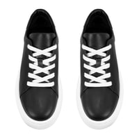 Kadın Siyah Deri Günlük Ayakkabı