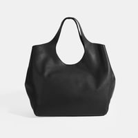 Kadın Siyah Deri Hobo Çanta