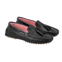 Kadın Siyah Deri Loafer