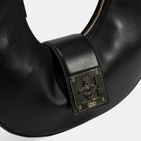 Kadın Siyah Deri Omuz Çantası